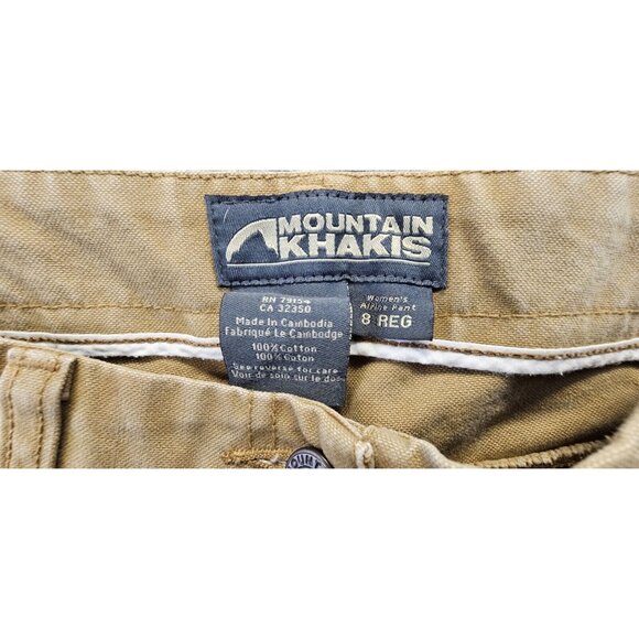 Mountain Khakis Women’s Alpine Pant Canvas Mid Rise Size 8 Regular Tan - Picture 4 of 11